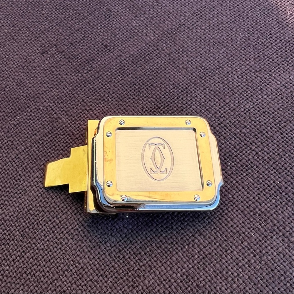 Cartier buckle for belt and cufflinks authentic vintage - Picture 8 of 11